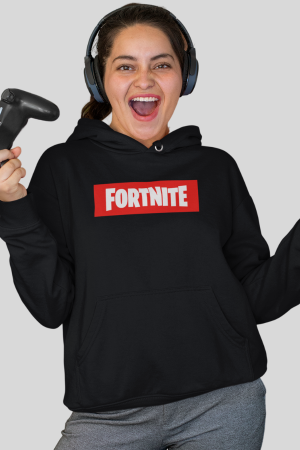 Fortnite Unisex Hoodie, Fortnite pullover and Sweatshirt, Fortnite Gaming Hoodie with fan art logo, SUPREME Style Fortnite merch, Merchkart
