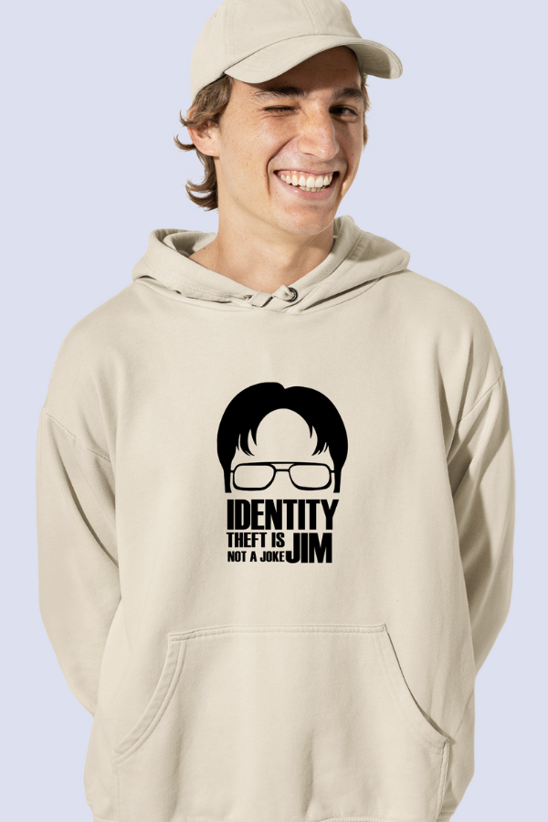 Dwight Schrute quoted unisex hoodie and sweatshirt, The office hoodie and sweatshirt, Identity theft is not a joke Jim, Merchkart