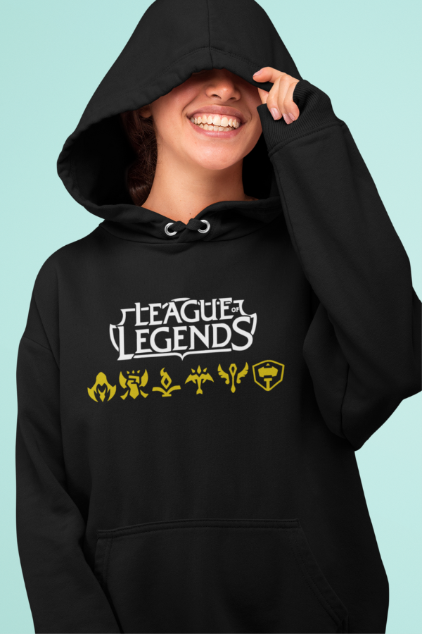 League of Legends Unisex fan art Unisex Black hoodie, League Unisex Black Hoodie, PC Gaming hoodie, warcraft hoodie, gaming hoodie,Merchkart