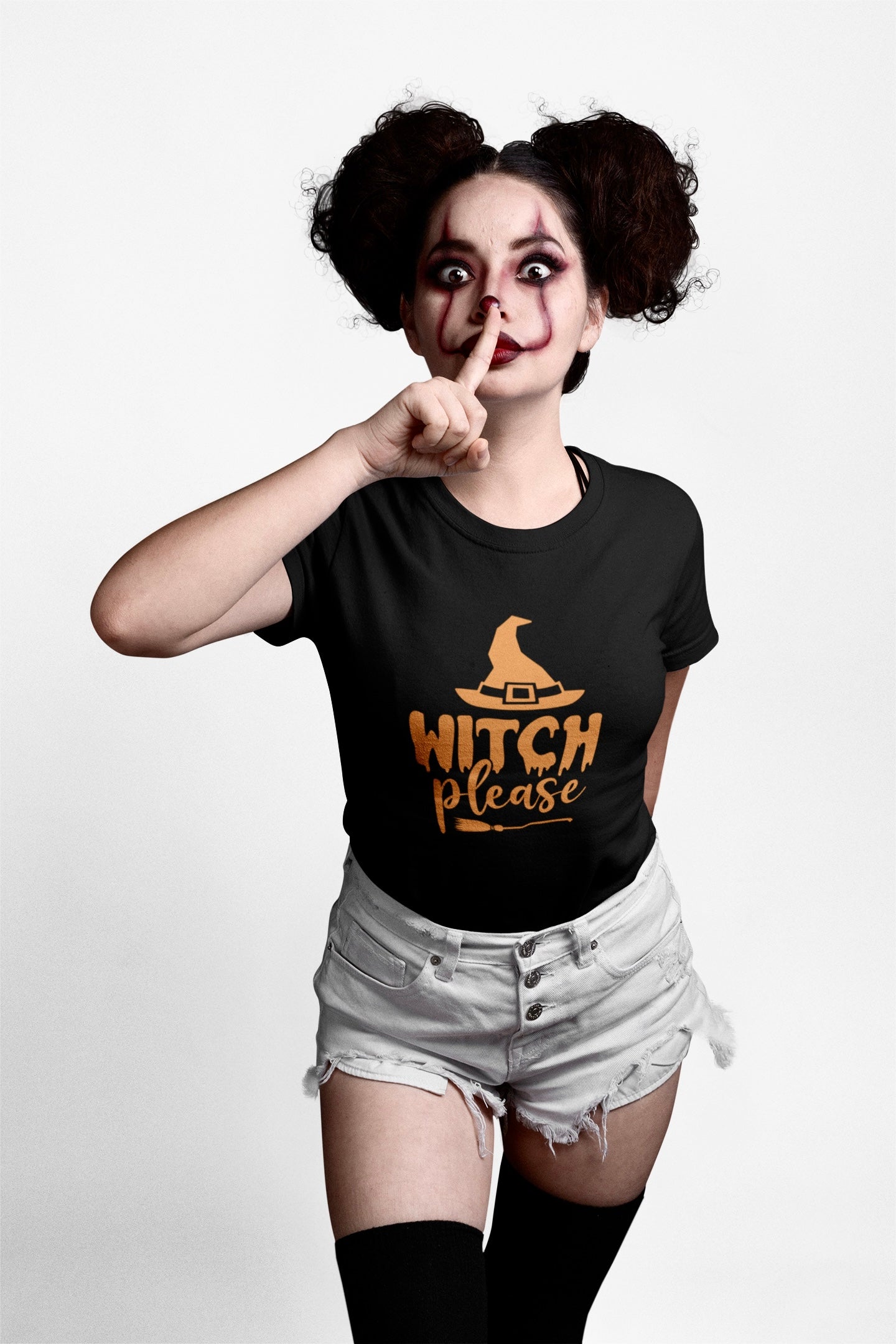 Halloween T-Shirt - Witch Please - Black Tshirt