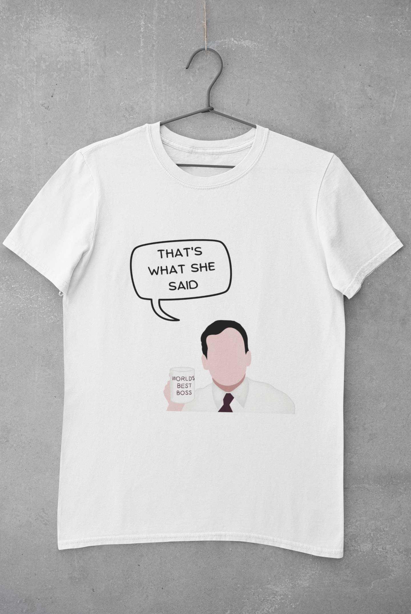 The Office White T-shirt - Michael Scott - That's what she said