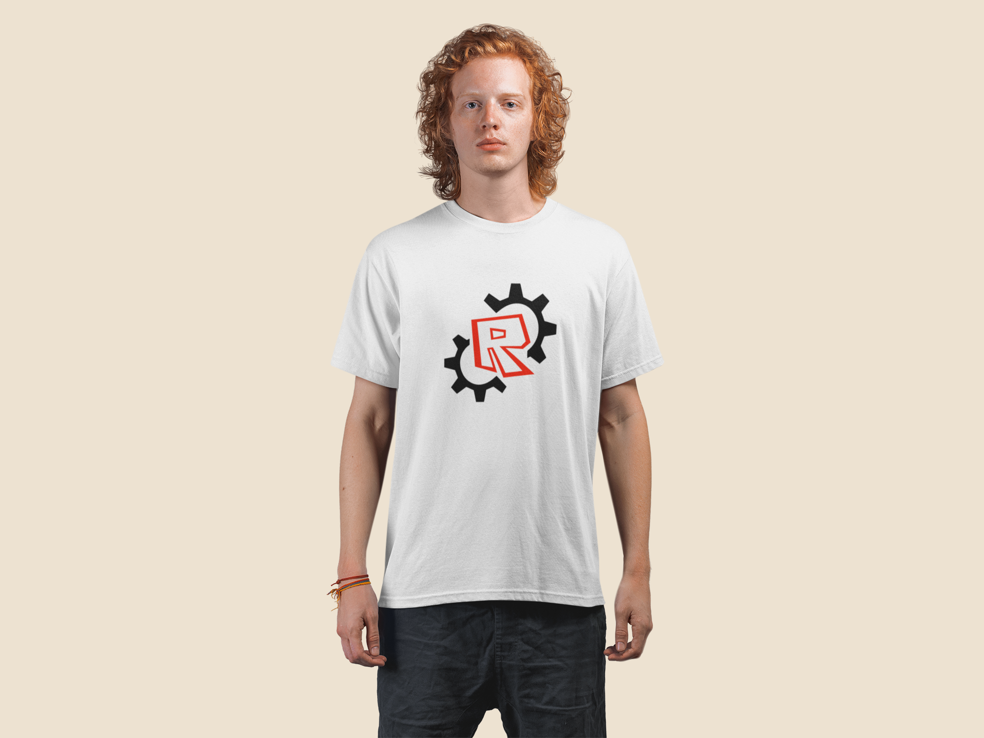 Roblox White logo Gaming Unisex Tshirt, Roblox logo and gear design, XBox Gaming tshirt, Roblox fan art merchandise. Merchkart