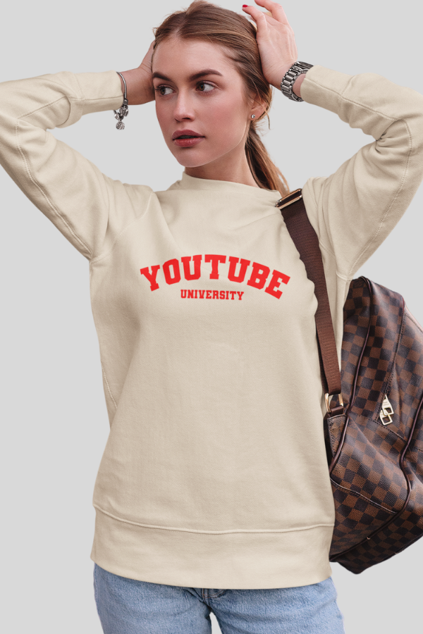 Youtube University Unisex Sweatshirt and hoodie, University alumni, Youtuber Sweatshirt,Graduated from youtube hoodie & sweatshirt Merchkart
