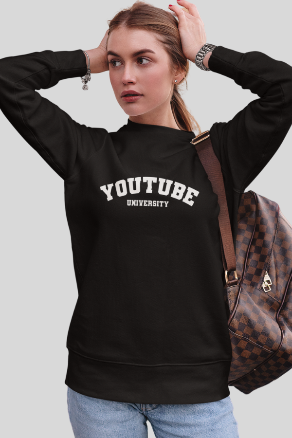 Youtube University Unisex Sweatshirt and hoodie, University alumni, Youtuber Sweatshirt,Graduated from youtube hoodie & sweatshirt Merchkart
